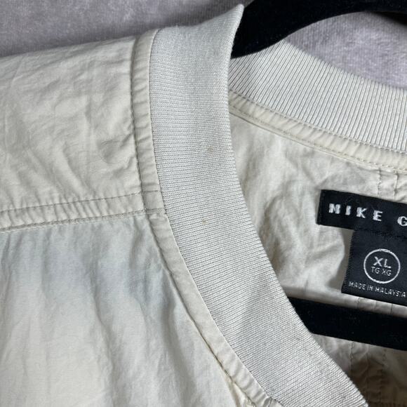 Vintage Nike Golf Windbreaker Jacket Mens XL Cream‎ Henley Pullover 90s Y2K - Picture 4 of 12